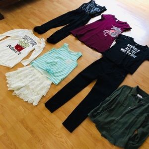Justice girls clothes bundle